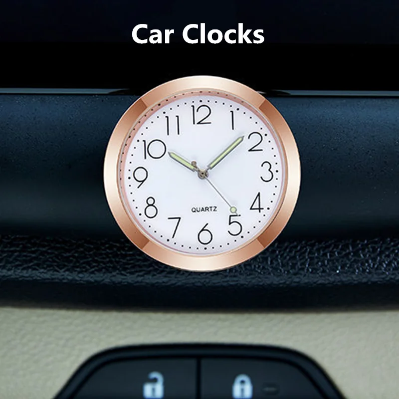 

Mini Luminous Car Dashboard Clock Waterproof Vehicle Air Outlet Electronic Watch Auto Motorcycle Bicycle Bike Stick-On Timepiece