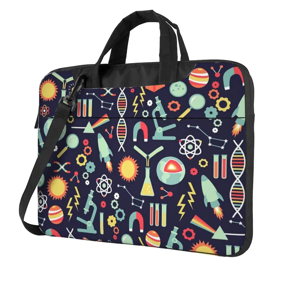 Science Studies Crossbody Laptop Bag Case Computer Bag 13 14 15.6 Inch Notebook Pouch for Macbook Pro Lenovo