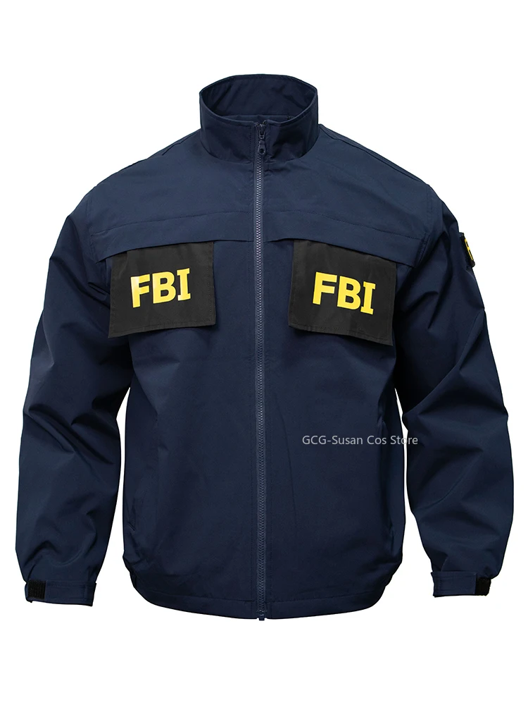 Agent Style Coach Jacket police cosplay Costume Vintage Utility Bomber Coat for Spring/Summer Training Halloween costumes