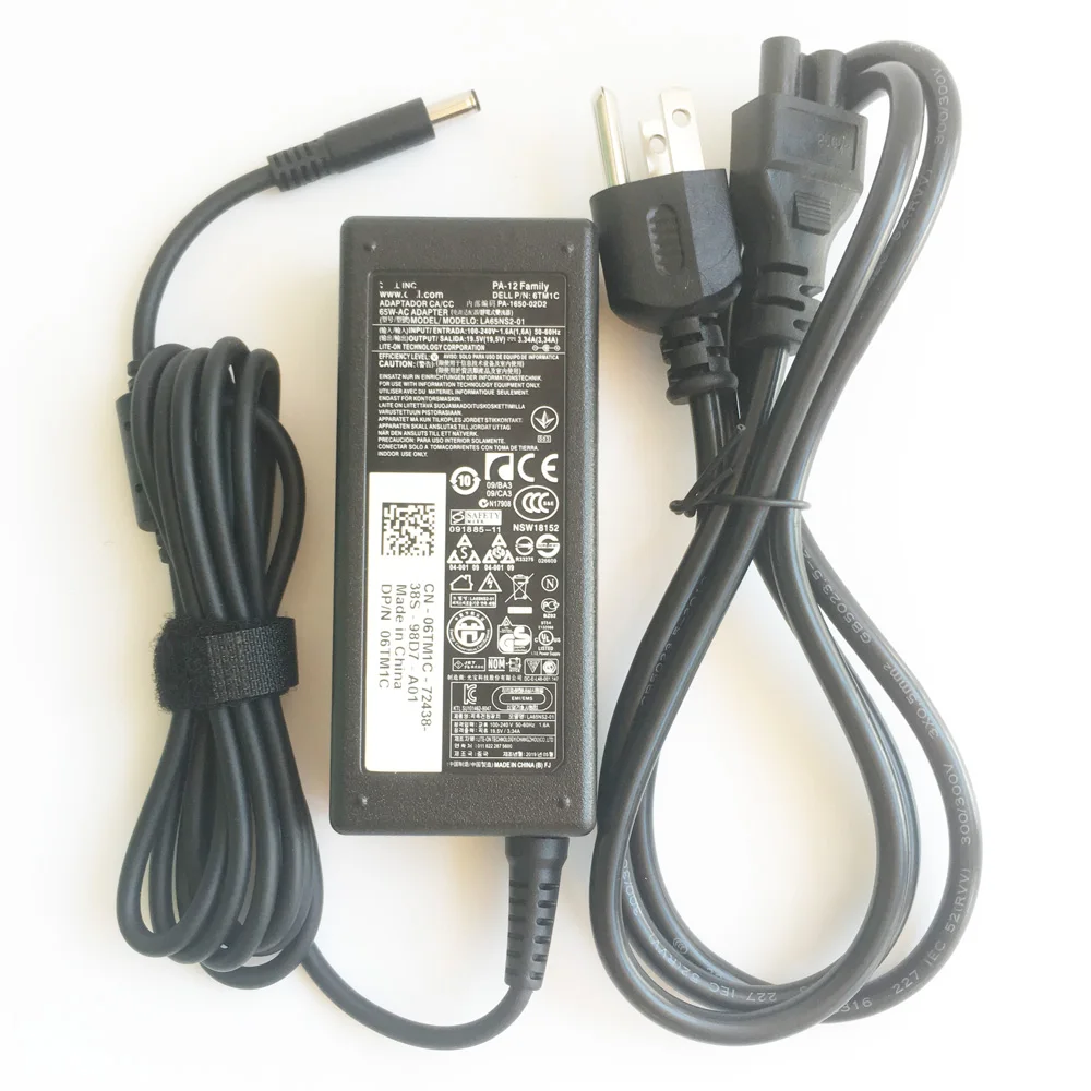 65W 19.5V 3.34A DellノートPC用ACアダプター