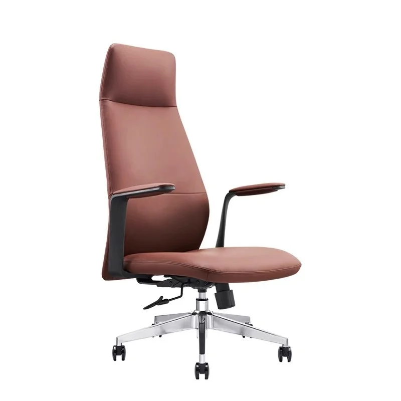 

Office Furniture Italian-style Executive Chair Modern Simple Reception Computer High-end Leather Swivel Adjustable Fixed Armrest