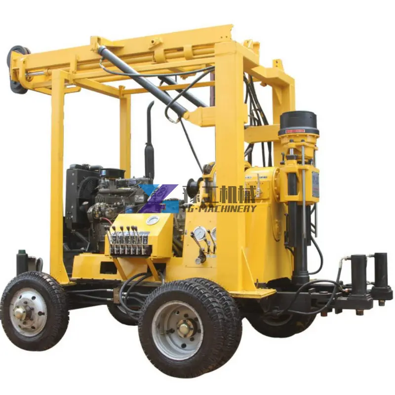 Wheeled Full Hydraulic Water Well Drilling Rig for Water Well Engineering Survey and Exploration