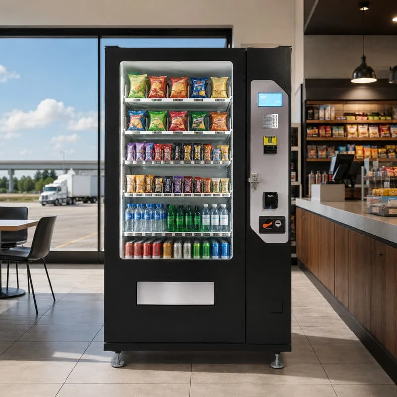 Self Service Snack and Drink Retail Kiosk New Design Customized Solution with Flexible Capacity and Easy Maintenance