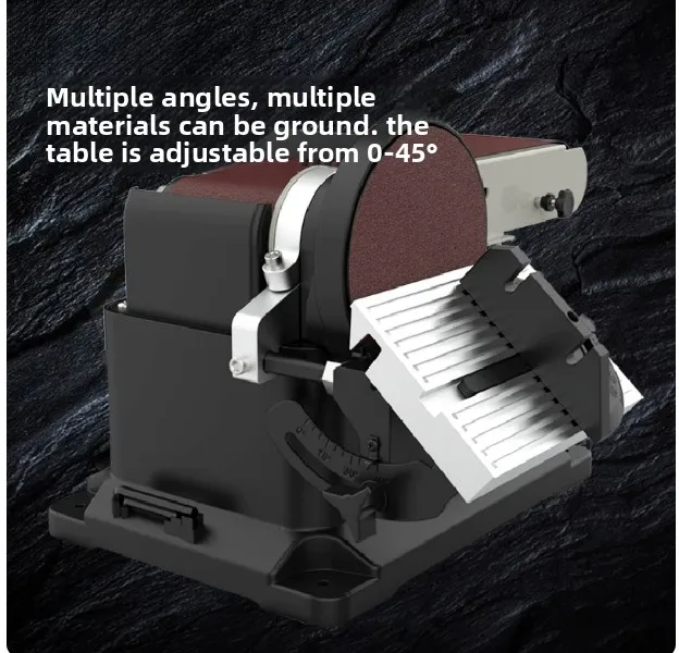 Electric Mini Belt Disc Sander 9000RPM 7-Speed Bench Grinder Polisher for Wood Metal Knife Sharpening DIY