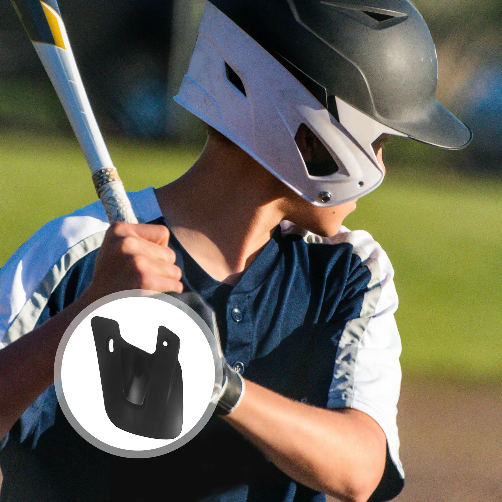 Baseball Jaw Guard Right Chin Cup Quick Release Impact Dispersing Protective Chin Pad Anti Slip Cushion for Baseball