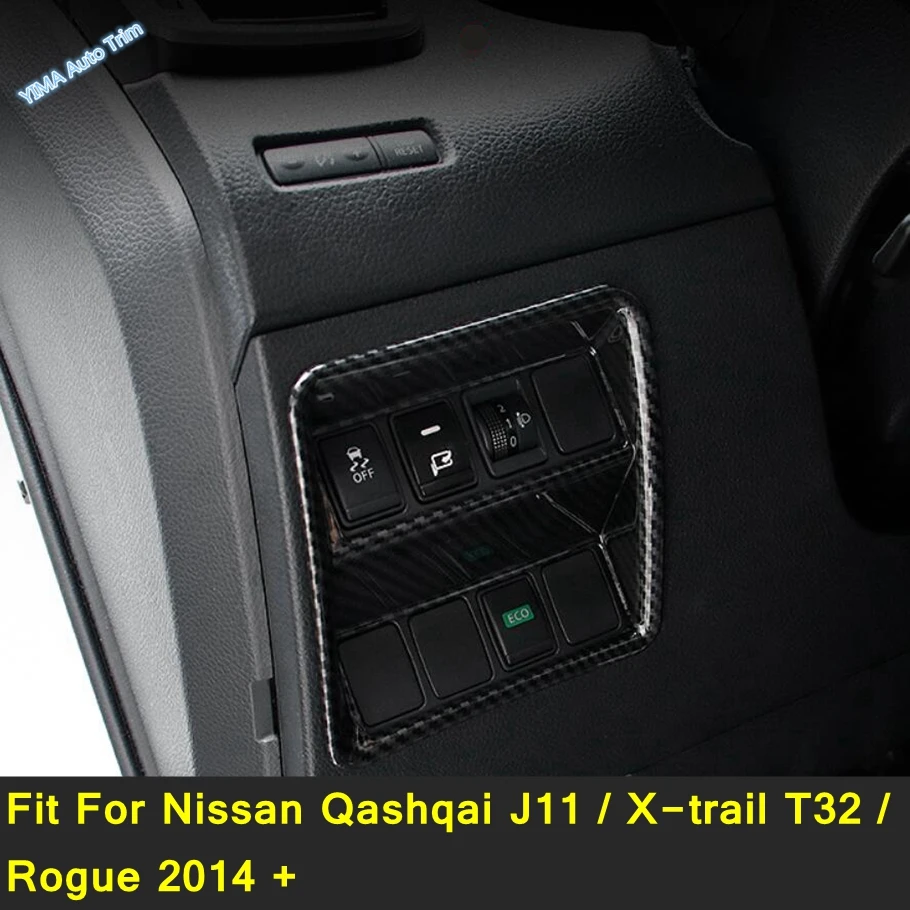 

Front Head Lights Headlight Switches Button Cover Trim For Nissan Qashqai J11 / X-trail T32 / Rogue 2014 - 2020 Car Accessories