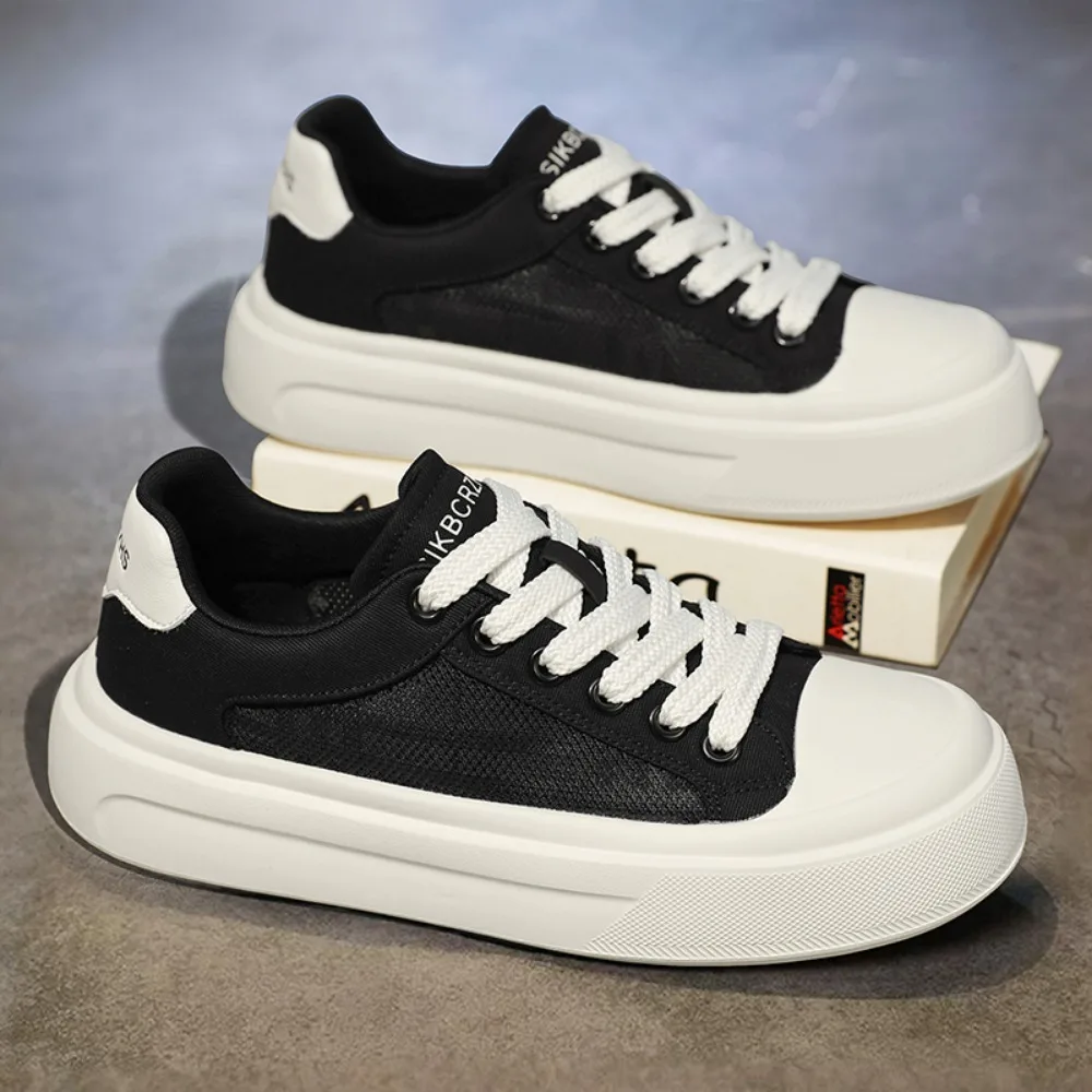 

Men's Chunky Platform Sneakers Color Block Mesh Breathable Height Increasing Casual Sports Shoes
