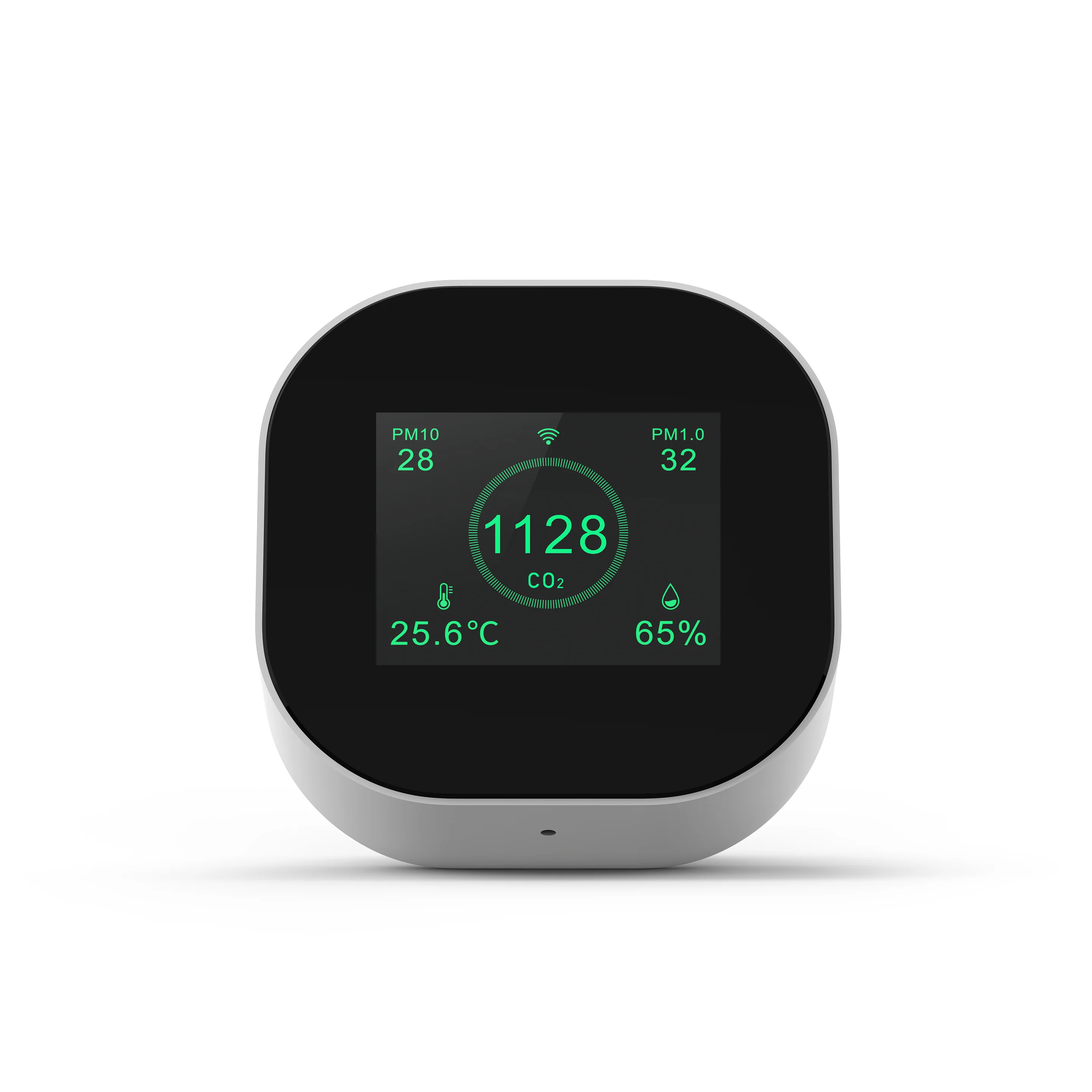 

Wireless Indoor Air Quality Sensor Zigbee WiFi Gateway Hub Compatible 500mAh Battery LCD Screen for Home Assistant