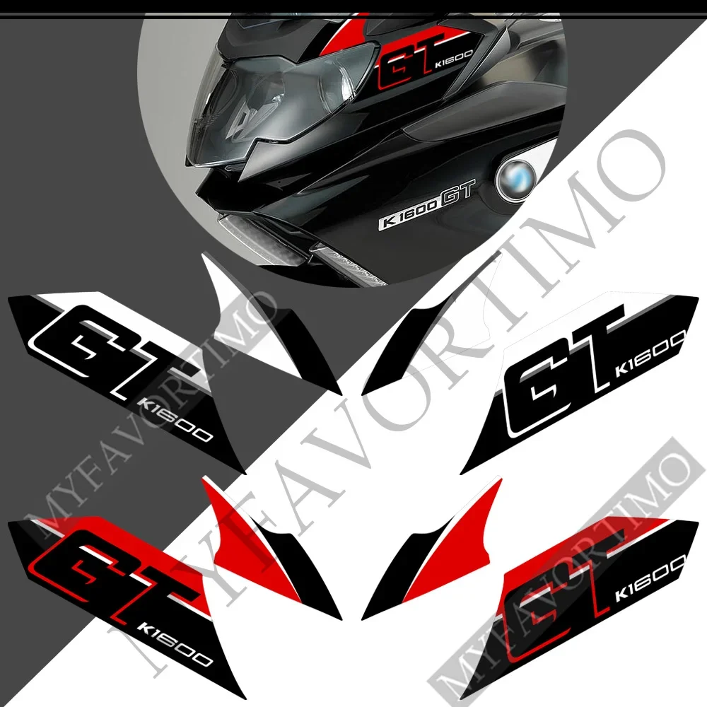 Per BMW K1600GT K1600 K 1600 GT Rilievo del carro armato Adesivi Protezione Moto Carenatura Parafango Emblema Logo Custodie Borse laterali Bagagliaio