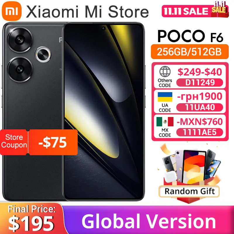 Xiaomi POCO F6 グローバルバージョン NFC 8GB+256GB Xiaomi POCO F6 グローバルバージョン NFC 8GB+256GB POCO F6 8 GB/256