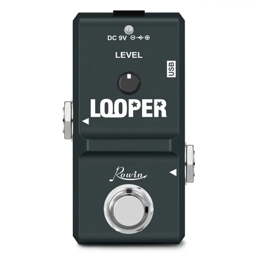 Mini Loop Station One-Key Looper Stompbox 10 Mins Recording Time Portable Guitar Looper Pedal for Guitar Bass Keyboard