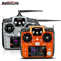 RadioLink AT10 II 2.4Ghz 12CH RC Transmitter with R12DS Receiver and PRM-01 Voltage Return Module Battery for RC Quadcopter