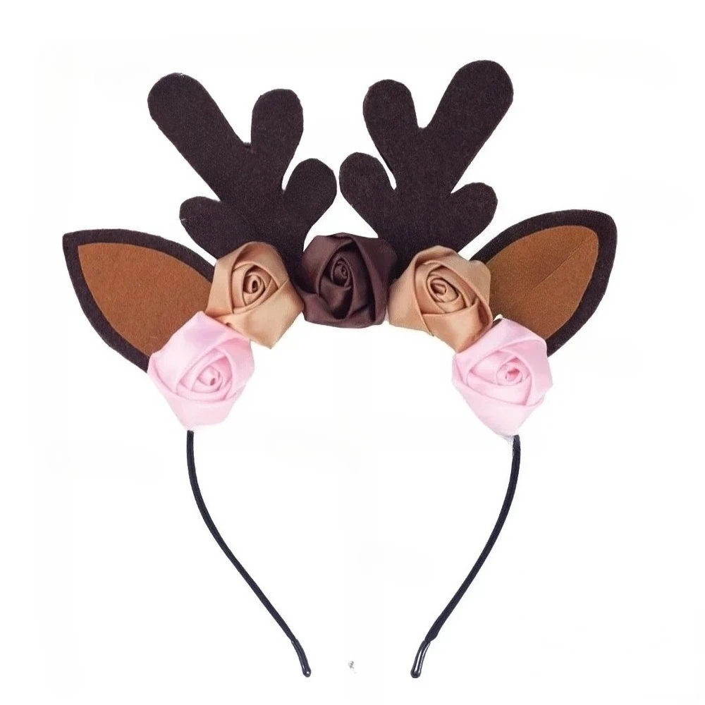 

Повязка на голову с оленями для взрослых и детей, юбка-пачка, комплекты с ушками животных и хвостом, костюм оленя для косплея, рождественские аксессуары