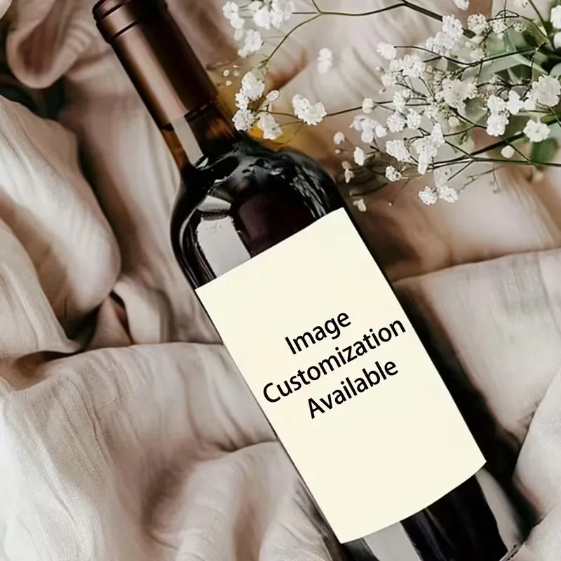 Customized Wine Bottle Label Stickers, Personalized Stickers That Can Add Your Photo/Logo, Suitable for Birthdays, Wedding Anniversaries, Parties, Holidays, Home Decoration, and Gift Giving - view 4