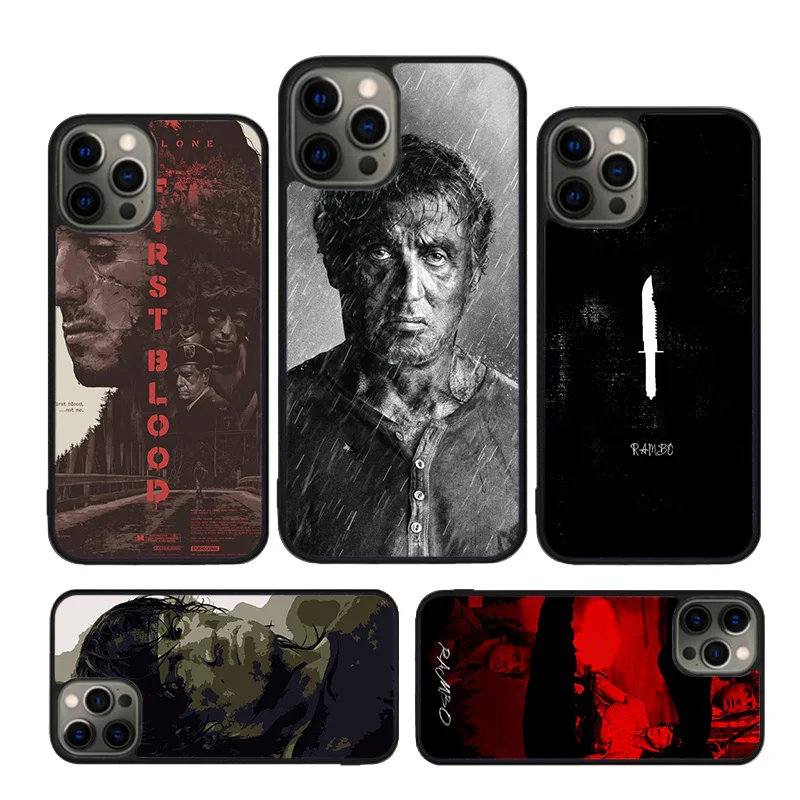 First Blood John J. Rambo phone Case For iPhone 16 15 14 Plus 12 mini 13 11 Pro X XR XS Max cover shell coque