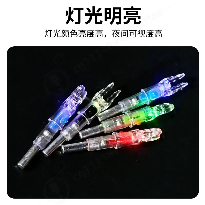 Luminous Quiver with Bushing for Multiple Specifications Auto Light Up Arrow Accessories 6 Packs