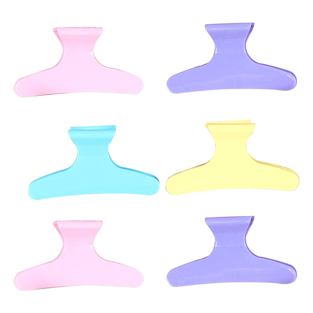 

24pcs Colorful Butterfly Clips Durable Plastic Firm Grip Salon Sectioning Tools Thin Thick Hair Styling Washing Professional