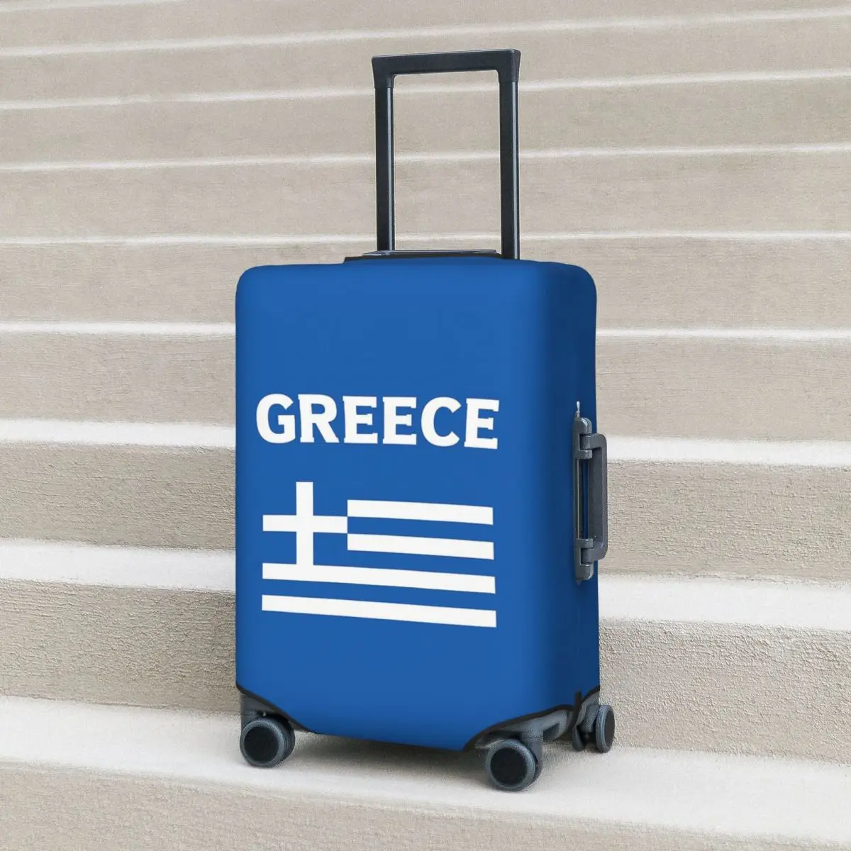 

Греческий греческий флаг, чехол для чемодана, эластичные защитные чехлы для дорожного багажа на 18-32 дюймов