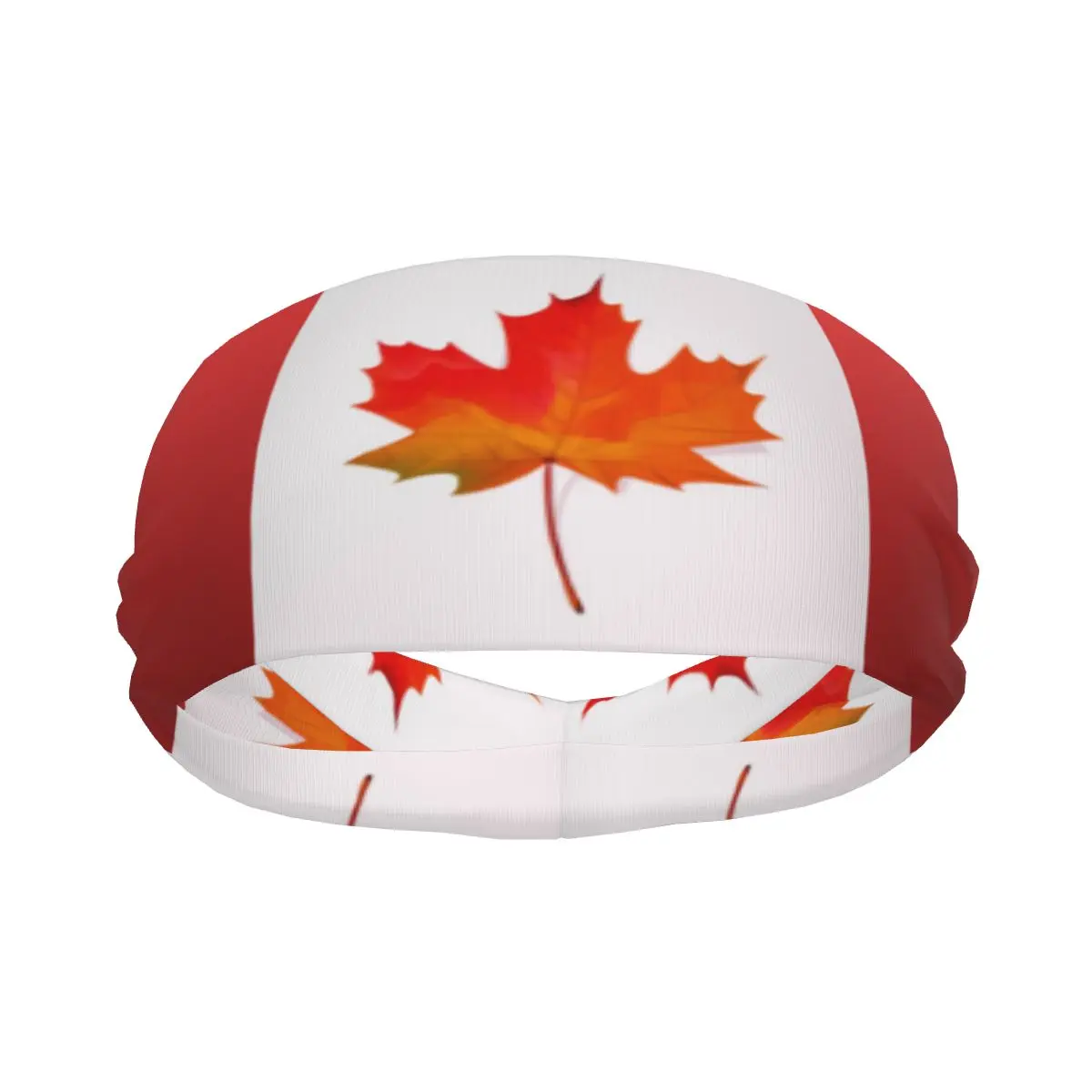 

Sports Headband Canada Day Illustration Running Fitness Sweatband Absorbent Cycling Jog Hair Bandage