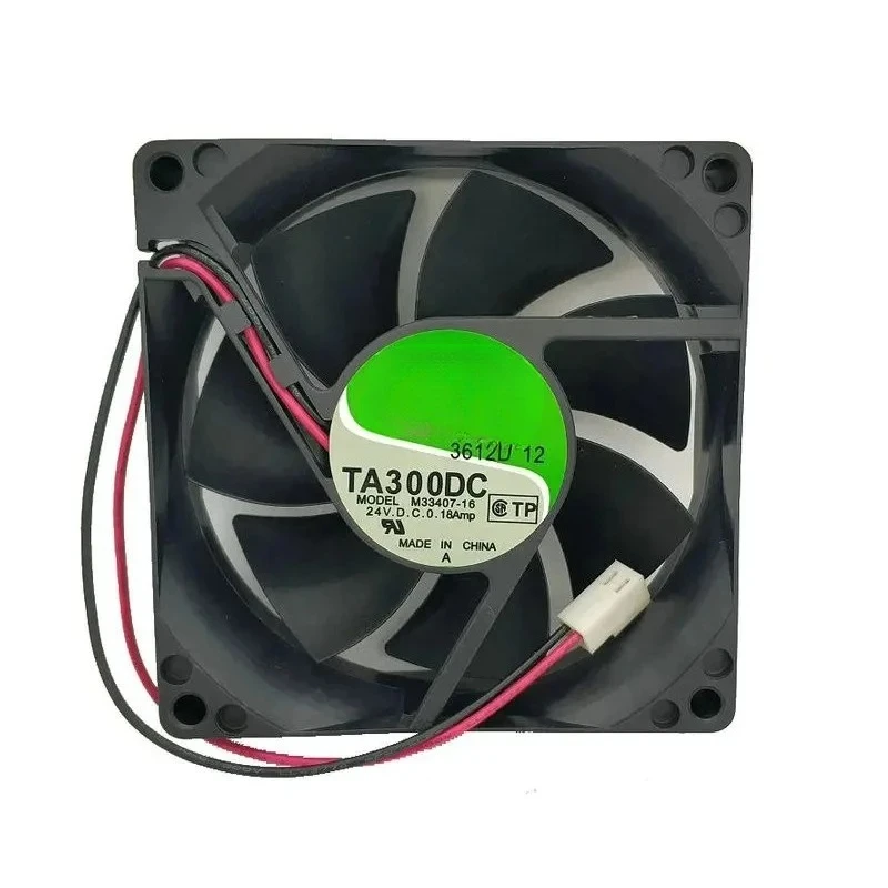 

Brand New Original 8CM TA300DC M33407-16 8025 24v 0.18a 2Wire cooling fan 80MM 80x80x25MM Fast Shipping