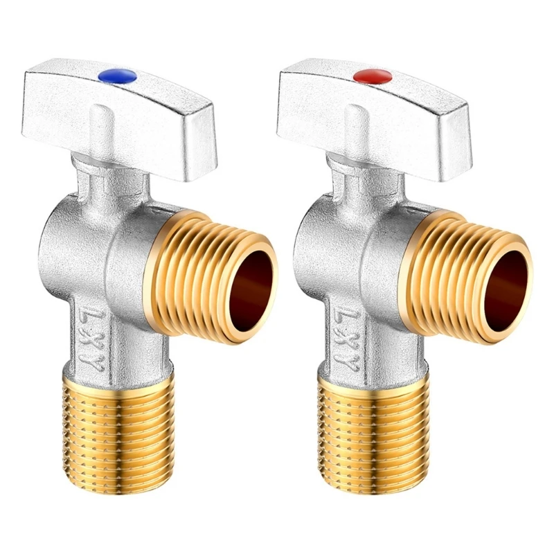 

Heavy Duty Brass Valves Connection Shutoff for Hot & Cold Water Supply