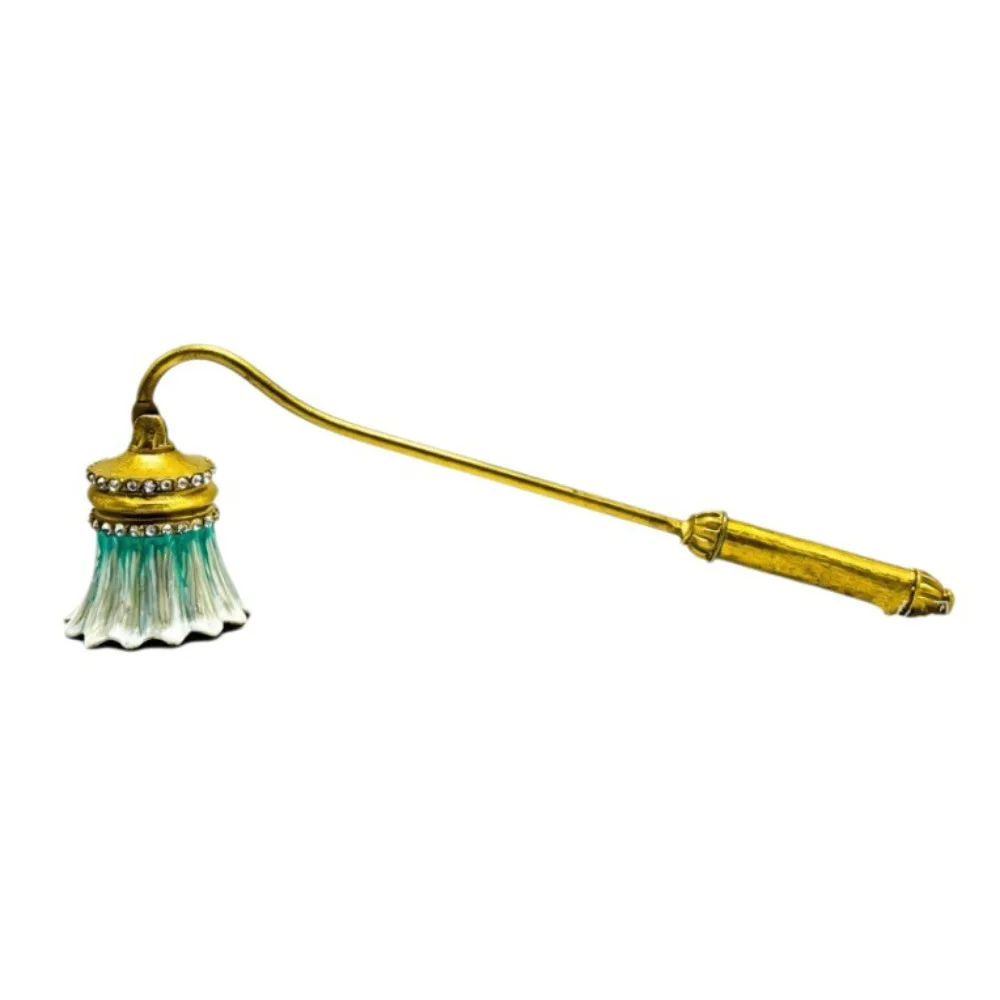 Long Handle Flower Candle Extinguisher Vintage Exquisite Candle Snuffer Decorative Pumpkin Wick Snuffer Living Room