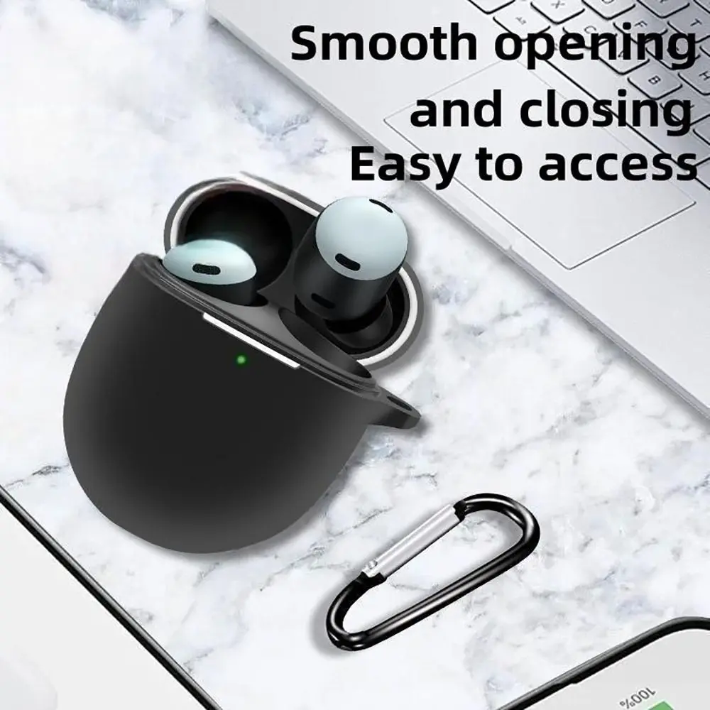 Silicone Wireless Earbuds Case Shockproof Waterproof Bluetooth Earphone Protector Soft Anti Drop for Google Pixel Buds Pro