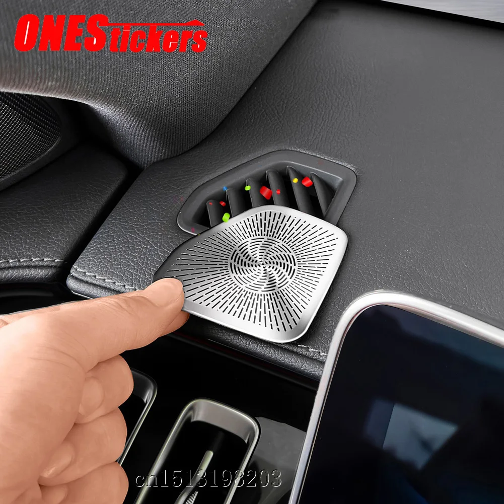 Para Mercedes Benz Clase S W223 S350 400 450 500 480 580 680 2021-2026 accesorios de coche salpicadero salida de aire cubierta de ventilación molduras de Marcos