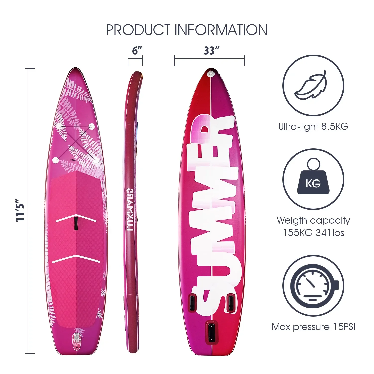 Fayean Dropshipping OEM Factory inflatable sup board paddleboard surfboard water sports inflatable board paddle surfboard