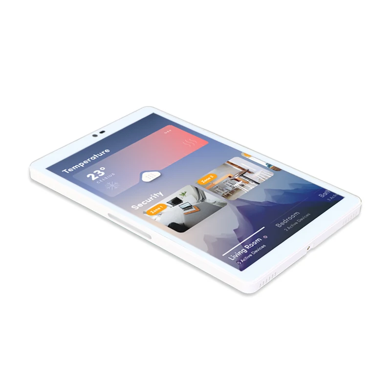 TFL Sunworld YC-SM08P 8 بوصة كمبيوتر لوحي منزلي ذكي جزءا لا يتجزأ من أندرويد 11 POE مزود الطاقة 2GB الذاكرة بالسعة اللمس البلاستيك الماتر