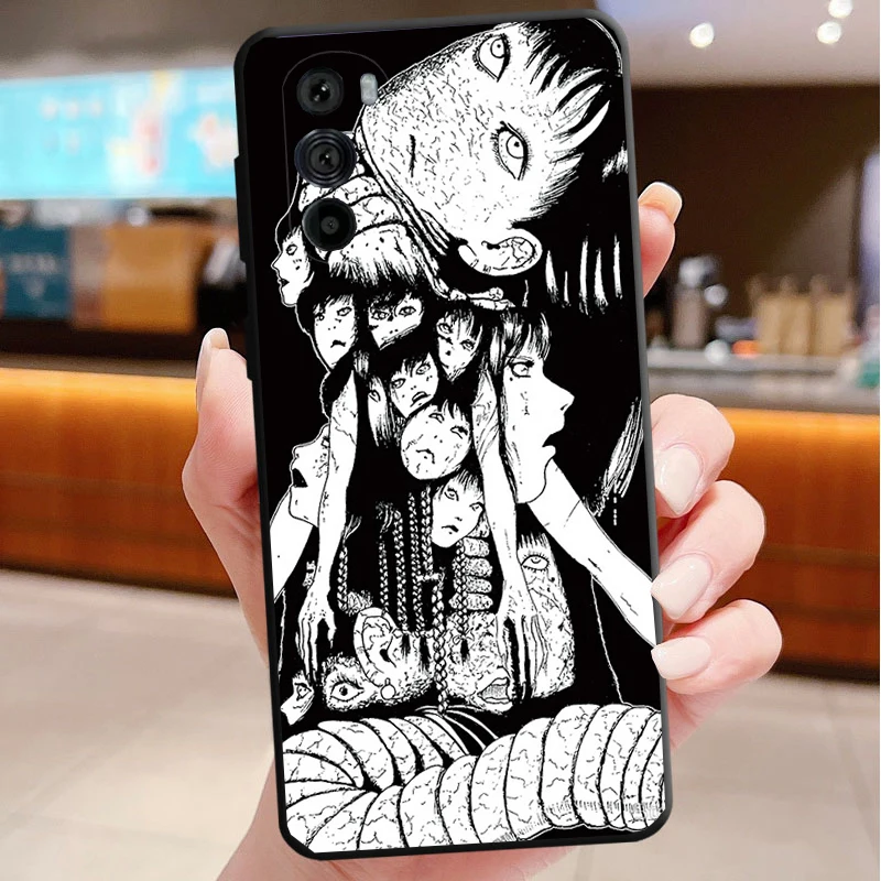 

Phone Case For Motorola Edge 50 40 Pro 60 50 40 30 Ultra Neo Fusion Moto G85 G72 G53 G54 G84 G13 G32 Junji Ito Tees Horror