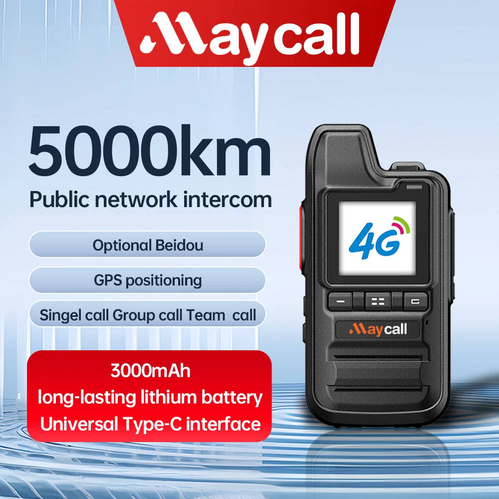 Global POC Lenovo Radio with LIFE TIME SIM Card Walkie Talkie Long Range 4G Network 2 Way Radio 5000 KM