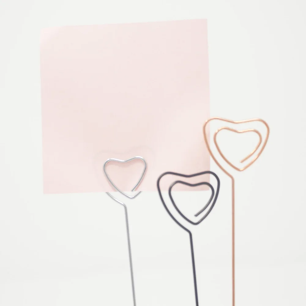 Lot 10pcs DIY Craft Metal Wire Memo Clip Photo Holder Clay Cake Clamp Accessories Anti Rust Rod Name Card Stand Picture Display