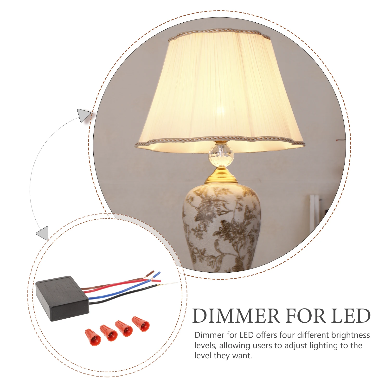 

4pcs Touch Sensor 4-Level Module Control Table Lamp Replacement Bedside Light Repair Led Dimmable Switch