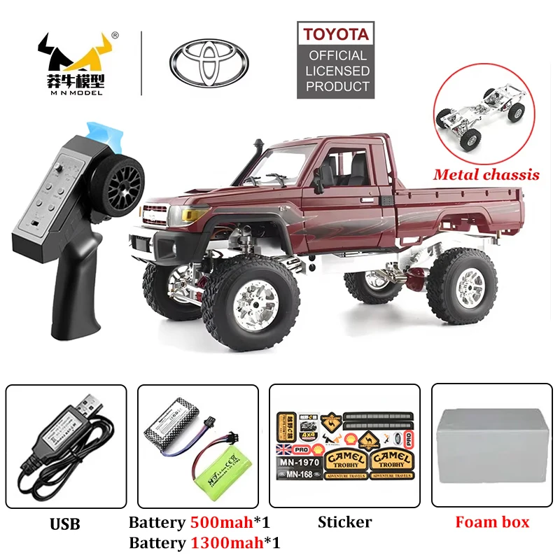 1:12 MN MN82 Retro Rc Car With LED Lights Full-scale Simulation LC79 Professional 4WD Remote Control Pickup RC Truck Model Toys