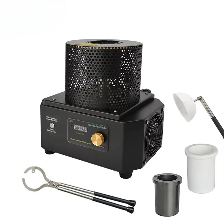 

High Efficiency Safety Gold Melting Furnace Mini Portable Induction Smelter Smelting Oven Silver Copper Steel Jewelry Machine