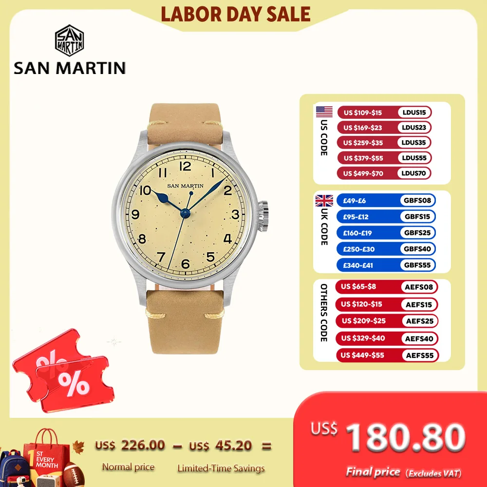 Seiko Watch Presage - San martin 38.5mm sardas relógio para