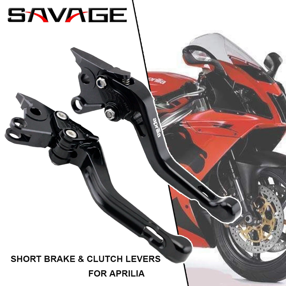 Motorcycle Short Brake Clutch Levers For Aprilia 1000 TUONO RSV SL 1200 Dorsoduro Caponord Motorbike Accessories Handle Bar