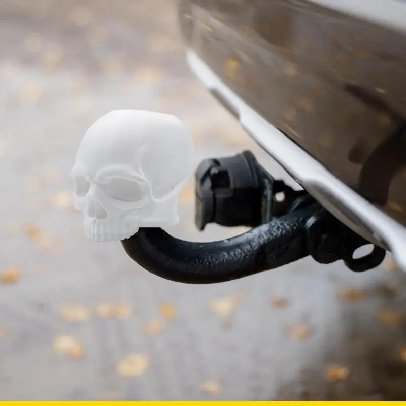 SZCH Trailer Hitch Ball Cover Rubber Protector Skull Head Cover For 50mm Hitch Balls
