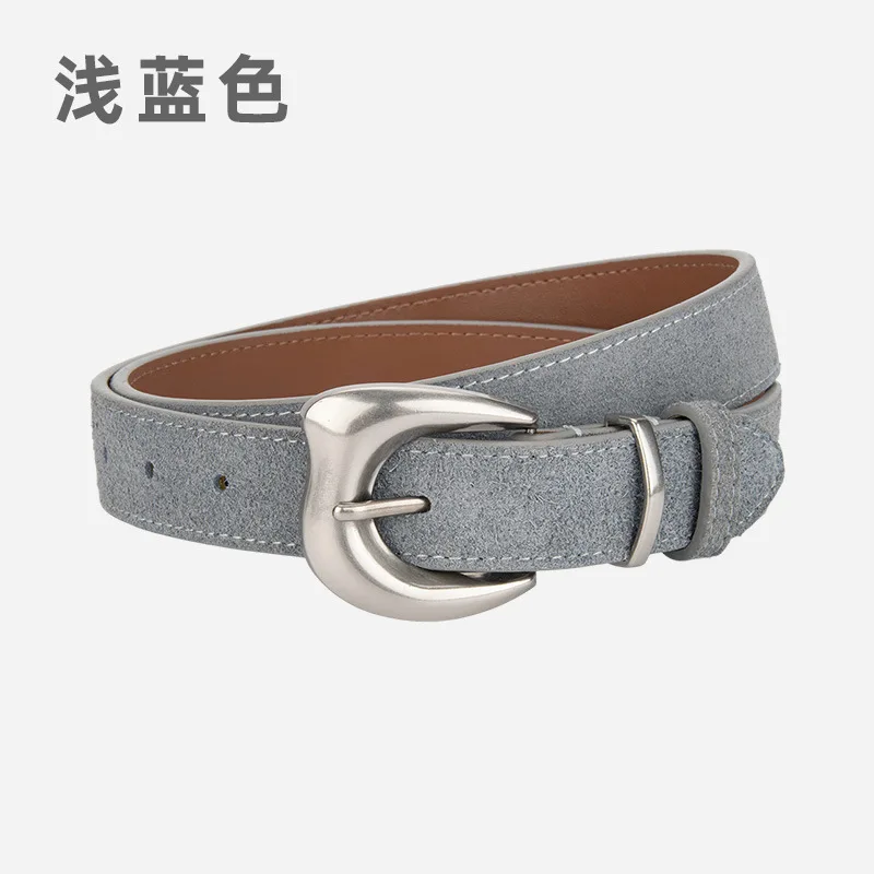 موضة عادي جلد طبيعي الجلد المدبوغ أحزمة وسط النساء حزام الجينز الأحمر الأزرق القهوة جلد البقر Correas Para Mujer Ceinture صب فام