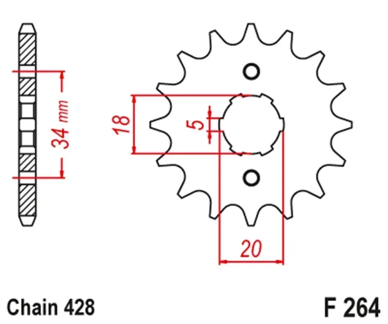 Motorcycle Front Sprocket For Kymco 125 Pulsar Hipster Stryker Zing Gilera 125 Cougar Derbi 125 Senda