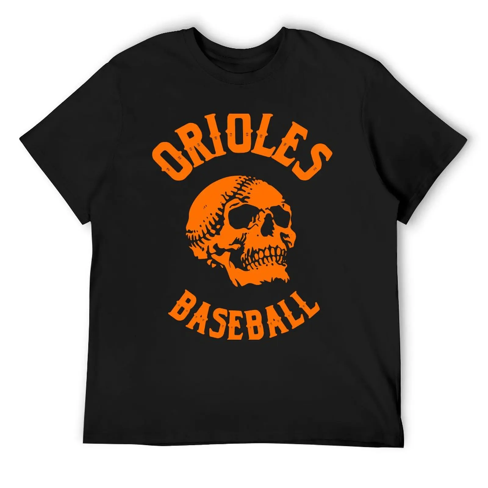 Orioles Skull T-Shirt man clothes anime tshirt Aesthetic clothing t shirt for men