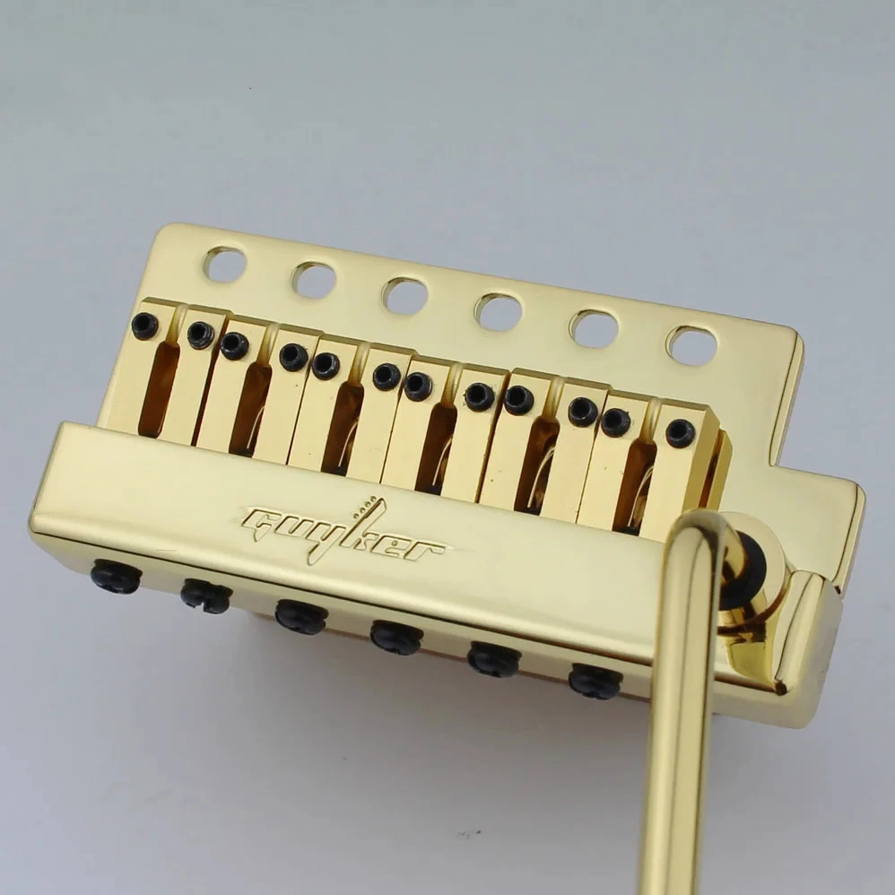 Guyker Guitar Tremolo Bridge String10.8MM Spacing Guitar Bridge With Brass Saddle Brass Block