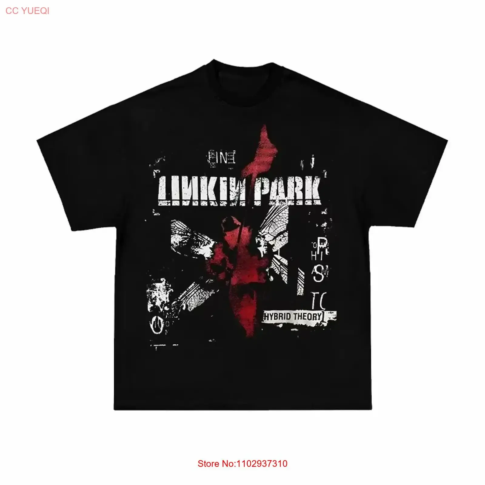 LP American Vintage Figure Print Heavy Cotton Loose T-Shirt im Vintage-Look, leicht lässig, stilvoll, dehnbar, atmungsaktiv