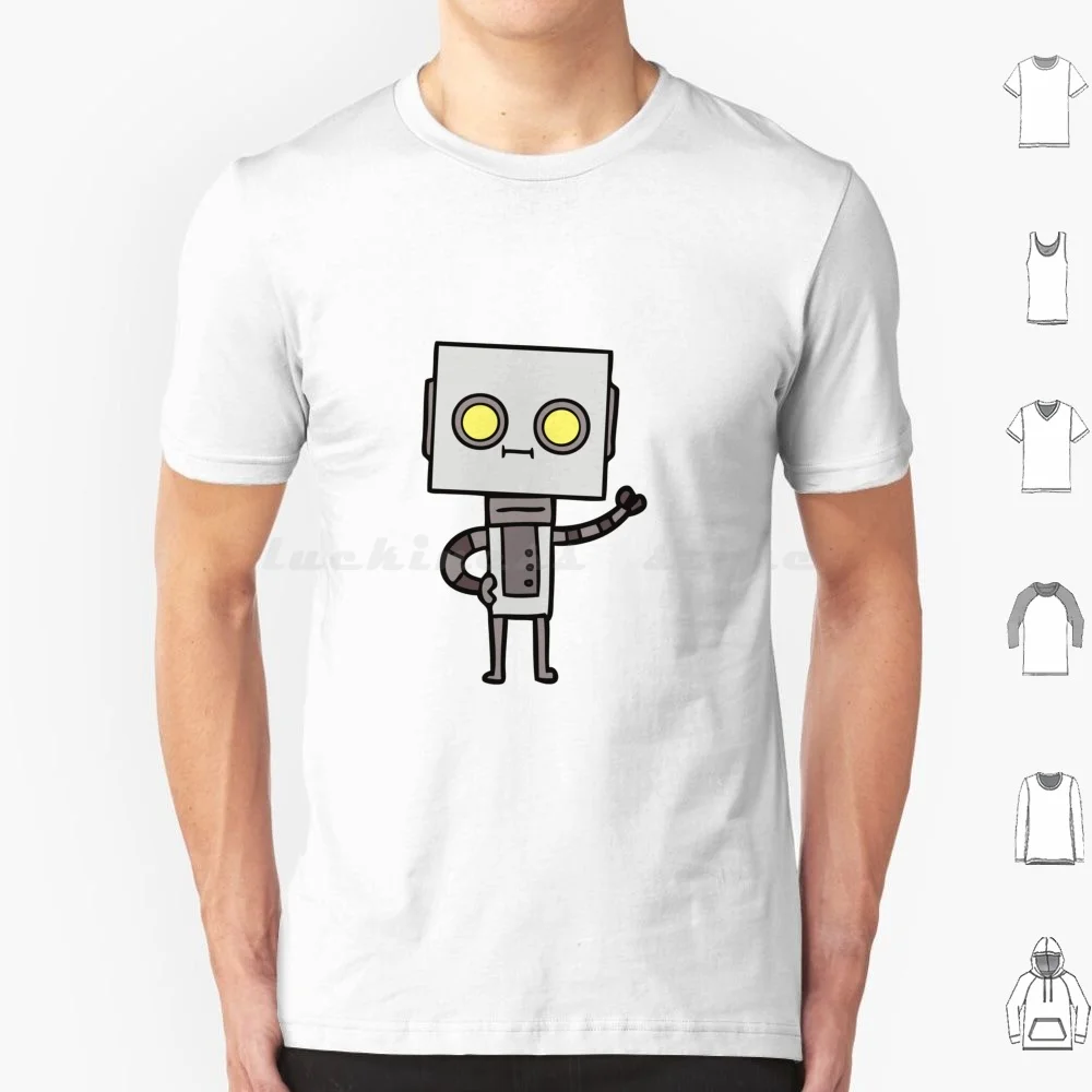 Robot Man T Shirt Big Size 100% Cotton Tin Robot Robot Cartoon Illustrated Robot Vector Robot Old Robot Toy Toy Robotic Toy