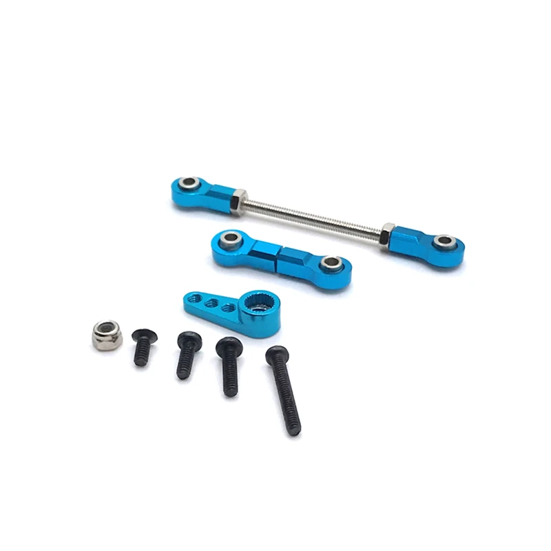 Front Steering Linkage 28T Servo Arm For WLtoys 1/28 284131 K969 K979 K989 K999 P929 P939 RC01 MINI-Q MINI-Z RC Car Metal Rod