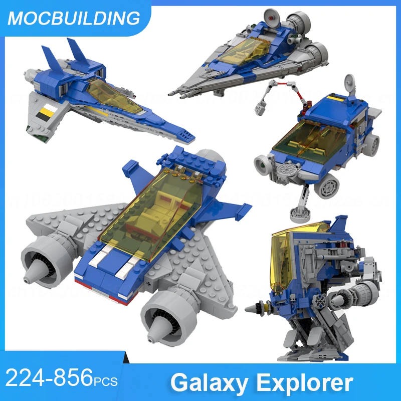 MOC Building Blocks Twin Engine Space Scamper 10497 Galaxy Explorer Alternative Model DIY Assembled Bricks Toys Gifts 224PCS