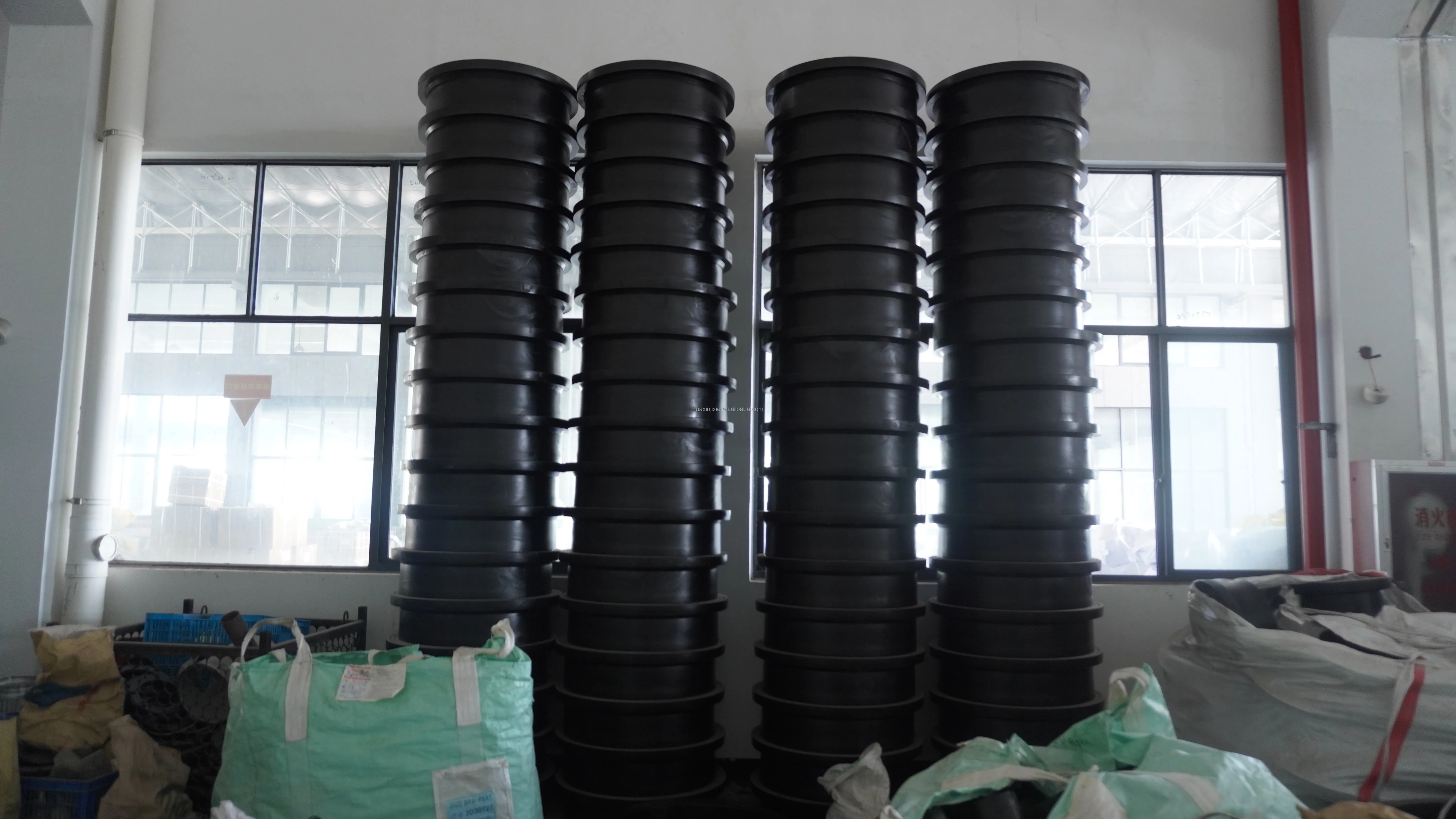 بعقب الانصهار عالية الجودة HDPE تجهيزات أنابيب 800 مللي متر SDR17 شفة لإمدادات المياه PE100 1.0Mpa PN10 FL800 DN800 #3
