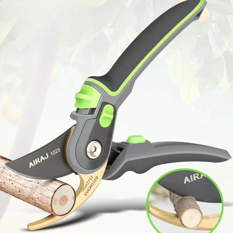 AIRAJ Plant Trim Garden Pruning Shears Horticulture Pruner Cut Shrub Garden Scissor Tool Branch Shear Orchard Folding Saw Set