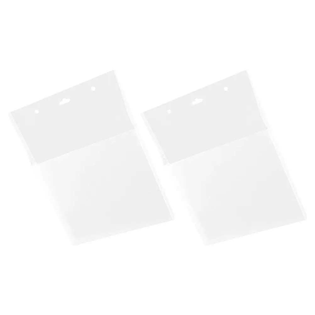 2Pcs Wall File Holder Plastic Hanging Magazine Organizer Office Document Holder File Storage Rack Hanging Wall Bag